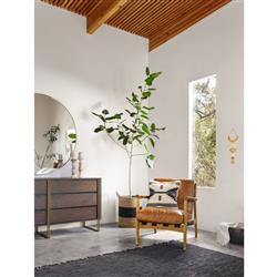 Ian Modern Classic Gold Stainless Steel Round Wall Mirror - Large|