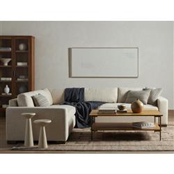 Mika Industrial Bazaar Beige Concrete Pedestal Accent Tables - Set of 2|