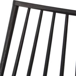 Lara Rustic Lodge Black Oak Windsor Counter Stool|