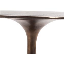 Paula Modern Classic Durable Round Rustic Tulip Shape Outdoor Side End Table|