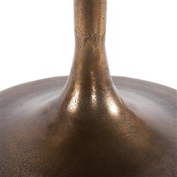 Paula Modern Classic Durable Round Rustic Tulip Shape Outdoor Side End Table|