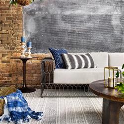 Paula Modern Classic Durable Round Rustic Tulip Shape Outdoor Side End Table|