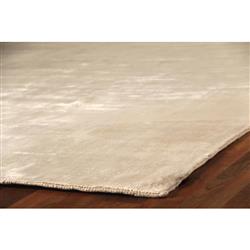 Purity Modern Classic Beige Bamboo Silk Solid Rug - 6'x9'|