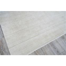 Purity Modern Classic Beige Bamboo Silk Solid Rug - 6'x9'|