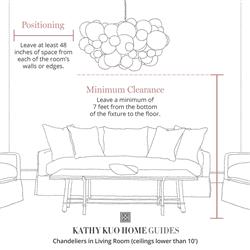 John-Richard Modern Classic Brass Glass Teardrop 7 Light Chandelier|