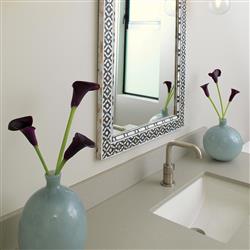 Quinn Coastal Grey Glass Decorative Vase - Set of 2|