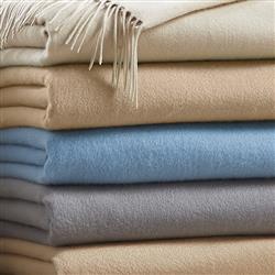 Sferra Dorsey Modern Classic Silver Cashmere Throw Blanket|