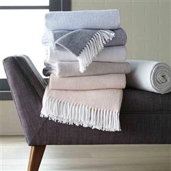 Sferra Modern Terzo Mushroom Throw Blanket|