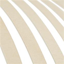 Mia Modern Classic Beige White Banded Shade Gold Antique Brass Pendant|