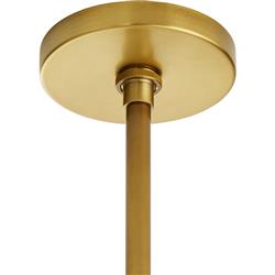Mia Modern Classic Beige White Banded Shade Gold Antique Brass Pendant|