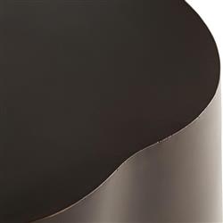 Meadow Modern Classic Antique Bronze Iron Abstract Oval Coffee Table|