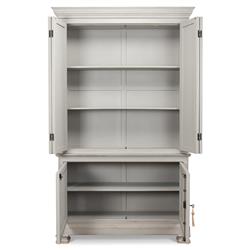 Rafaela French Country Grey Reclaimed Pine Wood Armoire|