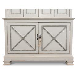 Rafaela French Country Grey Reclaimed Pine Wood Armoire|