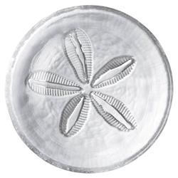 Simon Pearce Coastal Medium Sand Dollar Glass Plate|