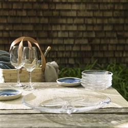 Simon Pearce Coastal Medium Sand Dollar Glass Plate|