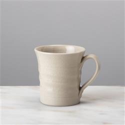 Simon Pearce Modern Classic Belmont Crackle Ivory Stoneware Mug|