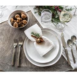 Simon Pearce Burlington Modern Classic Cloud Stoneware Pasta Bowl|