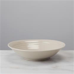 Simon Pearce Modern Classic Belmont Crackle Ivory Stoneware Pasta Bowl|