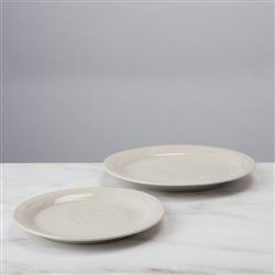 Simon Pearce Modern Classic Belmont Crackle Ivory Stoneware Dinner Plate|