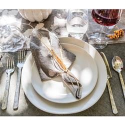 Simon Pearce Modern Classic Barre Alabaster Stoneware Dinner Plate|