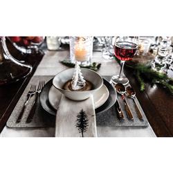 Simon Pearce Modern Classic Barre Slate Stoneware Dinner Plate|