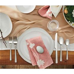 Simon Pearce Burlington Modern Classic Cloud Stoneware Dinner Plate|