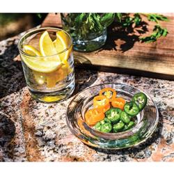 Simon Pearce Modern Classic Hanover Glass Wine Coaster|