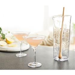 Simon Pearce Modern Classic Woodbury Martini Glass|
