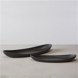 Simon Pearce Modern Classic Barre Slate Stoneware Serving Platter - Large|