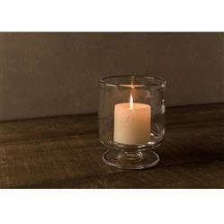 Simon Pearce Modern Classic Nantucket Glass Candle Holder - Medium|