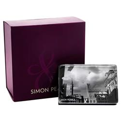 Simon Pearce Modern Classic Woodbury Horizontal Glass Photo Block Frame - 4x6|