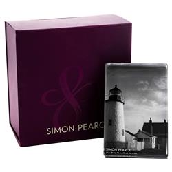 Simon Pearce Modern Classic Woodbury Vertical Glass Photo Block Frame - 4x6|