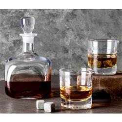 Simon Pearce Modern Classic Woodbury Glass Decanter|