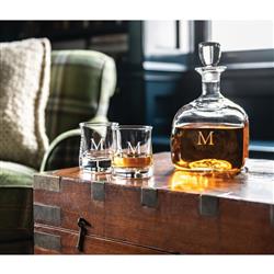 Simon Pearce Modern Classic Woodbury Glass Decanter|