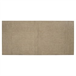 Sarabeth Brown Wood White Pedestal Rectangular Extendable Dining Table - 92-132"W|