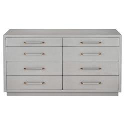 Taylor Modern Grey Upholstered 8 Drawer Wood Dresser|