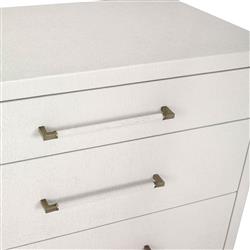 Taylor Modern White Upholstered 8 Drawer Wood Dresser|
