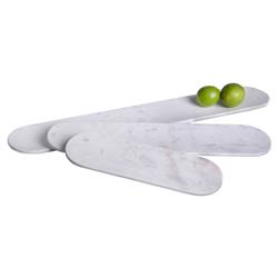 Eve Modern Classic White Marble Gold Metal Handle Box - Small|