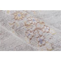 Esme French Country Distressed Grey Medallion Patterned Rug - 4'x6'|