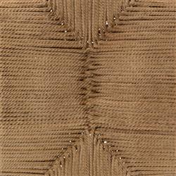 Jacob Coastal Beach Cotton Rope Wrapped Brown Mahogany Rounded Legs Stool|