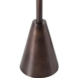 Ren Industrial Loft Antique Rust Round Outdoor Side End Table - Set of 2|