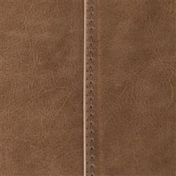 Zarro Modern Classic Brown Leather Cushion Gunmetal Iron Frame Bench|