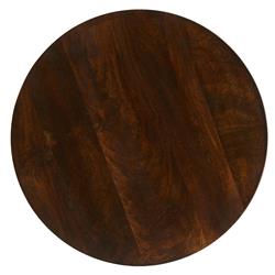 Darby Dark Walnut Modern Sculpted Accent Side Table|