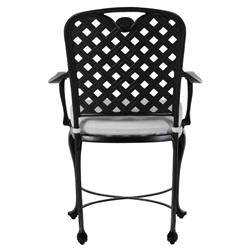 Provance Ancient Earth White Cushion Outdoor Dining Arm Chair|