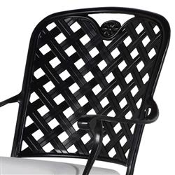 Provance Ancient Earth White Cushion Outdoor Dining Arm Chair|