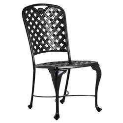 Provance Modern Ancient Earth White Cushion Outdoor Dining Side Chair|