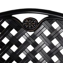 Provance Modern Ancient Earth White Cushion Outdoor Dining Side Chair|