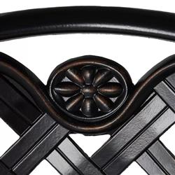 Provance Modern Ancient Earth White Cushion Outdoor Dining Side Chair|