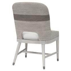 Palecek Fritz Coastal Beach White Performance Lampakanai Rope Hardwood Side Chair|