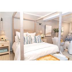 Palecek Green Oaks Coastal Beach White Woven Abaca Rope Hanging Wall Pendant|